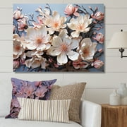 Designart "Opulent Magnolia Canopy II" Magnolias Wall Decor