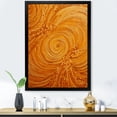 thumbnail image 1 of Designart "Orange Abstract Swirl Assemblage VII" Abstract Framed Wall Art - Modern Orange Abstract Collages Hallway Framed Wall Art Decor, 1 of 6