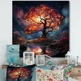 thumbnail image 1 of Designart "Orange Blue Maple Trees magic Maple" Landscapes Wall Decor, 1 of 5
