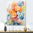 thumbnail image 1 of Designart "Orange Blue modern Still Lifes I" Abstract Wall Art Print, 1 of 5