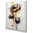 thumbnail image 1 of Designart Orange Daisy Flower On Abstract Fusion I Canvas Wall Art, 1 of 5