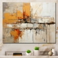 thumbnail image 1 of Designart "Orange Expressions II" Abstract Collages Wall Decor, 1 of 5