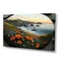 thumbnail image 1 of Designart Orange Flowers By The Coast III Canvas Wall Art, 1 of 5