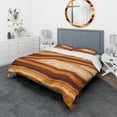 thumbnail image 1 of Designart 'Orange Geode Chrystal' Abstract Duvet Cover Set, 1 of 4
