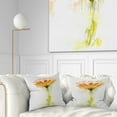 thumbnail image 1 of Designart Orange Gerbera Sketch Watercolor - Flowers Throw Pillowwork - 18x18, 1 of 5