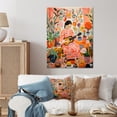 thumbnail image 1 of Designart "Orange Kids mexican children art III In Pink and Green"Children's Metal Wall Art Pink children s art Office Room Wall Art, 1 of 6
