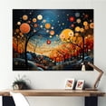 thumbnail image 1 of Designart "Orange Mid Century Natures euphony I" Mid-century Wall Decor, 1 of 5