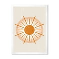 thumbnail image 1 of Designart 'Orange Radiant Sun II' Modern Framed Art Print, 1 of 4