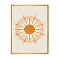 thumbnail image 1 of Designart 'Orange Radiant Sun II' Modern Framed Canvas Wall Art Print, 1 of 5