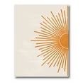 thumbnail image 1 of Designart ' Orange Sun Print On Beige I ' Modern Canvas Wall Art Print, 1 of 4