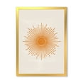 thumbnail image 1 of Designart 'Orange Sun Print On Beige II' Modern Framed Art Print, 1 of 4