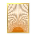 thumbnail image 1 of Designart 'Orange Sun Print On Beige III' Modern Framed Art Print, 1 of 4