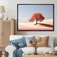 thumbnail image 1 of Designart "Orange Tree Desert silence" Landscape Trees Floater Framed Canvas Wall Art, 1 of 7
