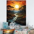 thumbnail image 1 of Designart "Orange Yellow Indian Art euphony Of I" Indian Canvas Print, 1 of 5
