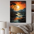 thumbnail image 1 of Designart "Orange Yellow Indian Art euphony Of II" Indian Wall Art Print, 1 of 5