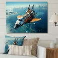 thumbnail image 1 of Designart "Orbiting Earth Space Shuttle Adventure I" Space Shuttle Canvas Art Print, 1 of 5