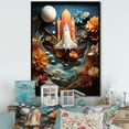 thumbnail image 1 of Designart "Orbiting Earth Space Shuttle Adventure II" Space Shuttle Floater Framed Canvas Print, 1 of 7