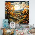 thumbnail image 1 of Designart "Orchards Painted Countryside Autumn wall art I" Landscapes Floater Framed Canvas Print, 1 of 7