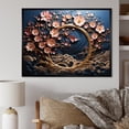 thumbnail image 1 of Designart "Orchid Harmony Purple and Blue Golden Tree IV" Landscapes Framed Wall Art - Country Pink Tree Bedroom Framed Canvas Wall Art, 1 of 6