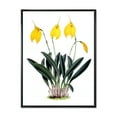 thumbnail image 1 of Designart 'Orchid Retro Flowers' Farmhouse Framed Canvas Wall Art Print, 1 of 5