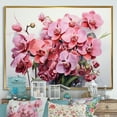 thumbnail image 1 of Designart "Orchids In Minimalistic Dream" Orchids Floater Framed Wall Decor, 1 of 5