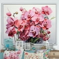thumbnail image 1 of Designart "Orchids In Minimalistic Dream" Orchids Floater Framed Wall Decor, 1 of 5