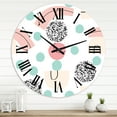 thumbnail image 1 of Designart 'Organic And Elements In Pastel Tones' Modern Wall Clock, 1 of 5
