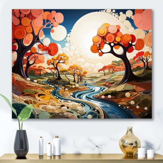 Designart "Organic Forms of Biomorphism I" Modern Wall Decor