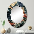 thumbnail image 1 of Designart "Organic Forms of Biomorphism II" Biomorphism Round Wall Mirror - Modern Oval Printed Decorative Oversized Mirror - Multiple Color Options, 1 of 4
