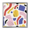 thumbnail image 1 of Designart 'Organic and Elements In Pink Yellow and Red' Modern Framed Art Print, 1 of 4