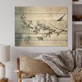 thumbnail image 1 of Designart "Oriental Design Tranquil Ink Harmony" Asian Art Print on Natural Pine Wood, 1 of 5