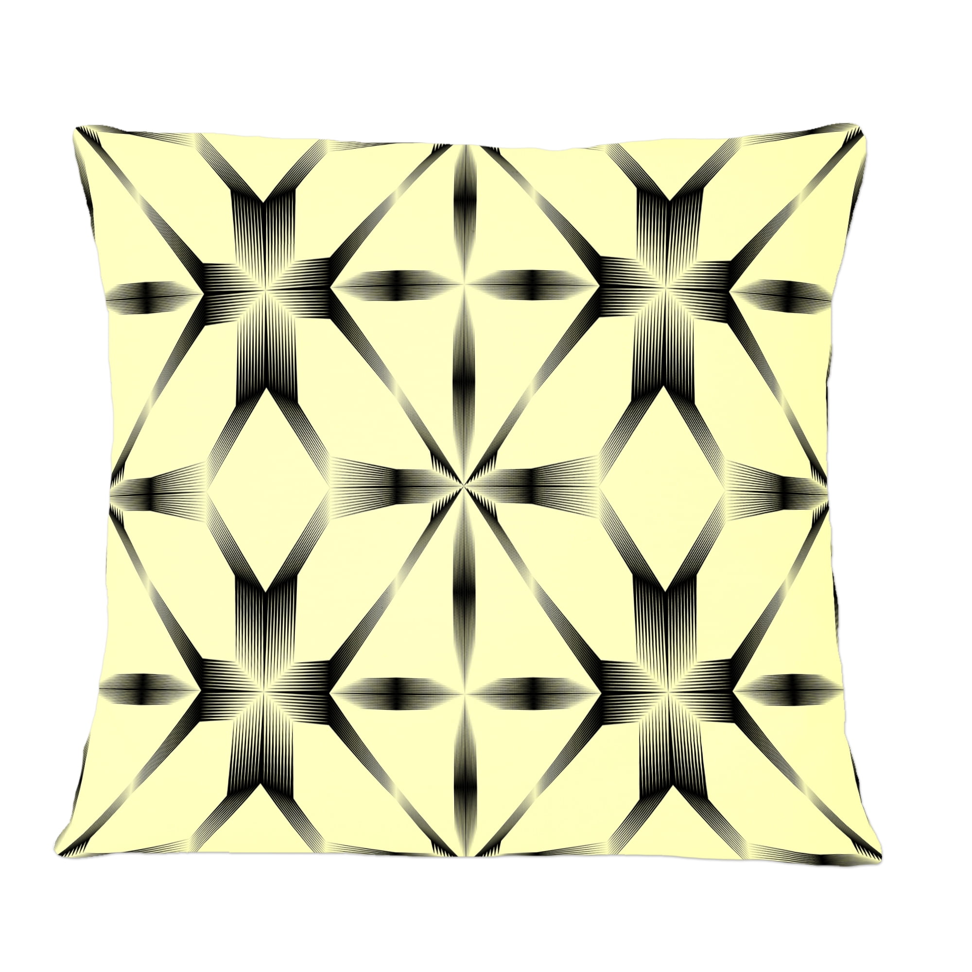 Designart Oriental Ornament. Flower Pattern' Mid-Century Modern Throw Pillow - 12x20