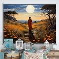 thumbnail image 1 of Designart "Oriental Story Sacred Pilgrimage" Asian Art Floater Framed Wall Decor, 1 of 7