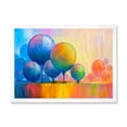 thumbnail image 1 of Designart 'Ornamental Colourful Trees VII' Modern Framed Art Print, 1 of 4