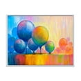 thumbnail image 1 of Designart 'Ornamental Colourful Trees VII' Modern Framed Canvas Wall Art Print, 1 of 5