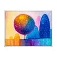 thumbnail image 1 of Designart 'Ornamental Colourful Trees X' Modern Framed Canvas Wall Art Print, 1 of 5