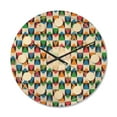 thumbnail image 1 of Designart 'Ornamental Retro Design II' Mid-Century Modern Wood Wall Clock, 1 of 5