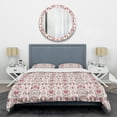 thumbnail image 1 of Designart 'Ornamental Retro Pattern' Mid-Century Modern Duvet Cover Set, 1 of 4