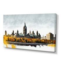 Designart Ottawa In The Fall I Canvas Wall Art