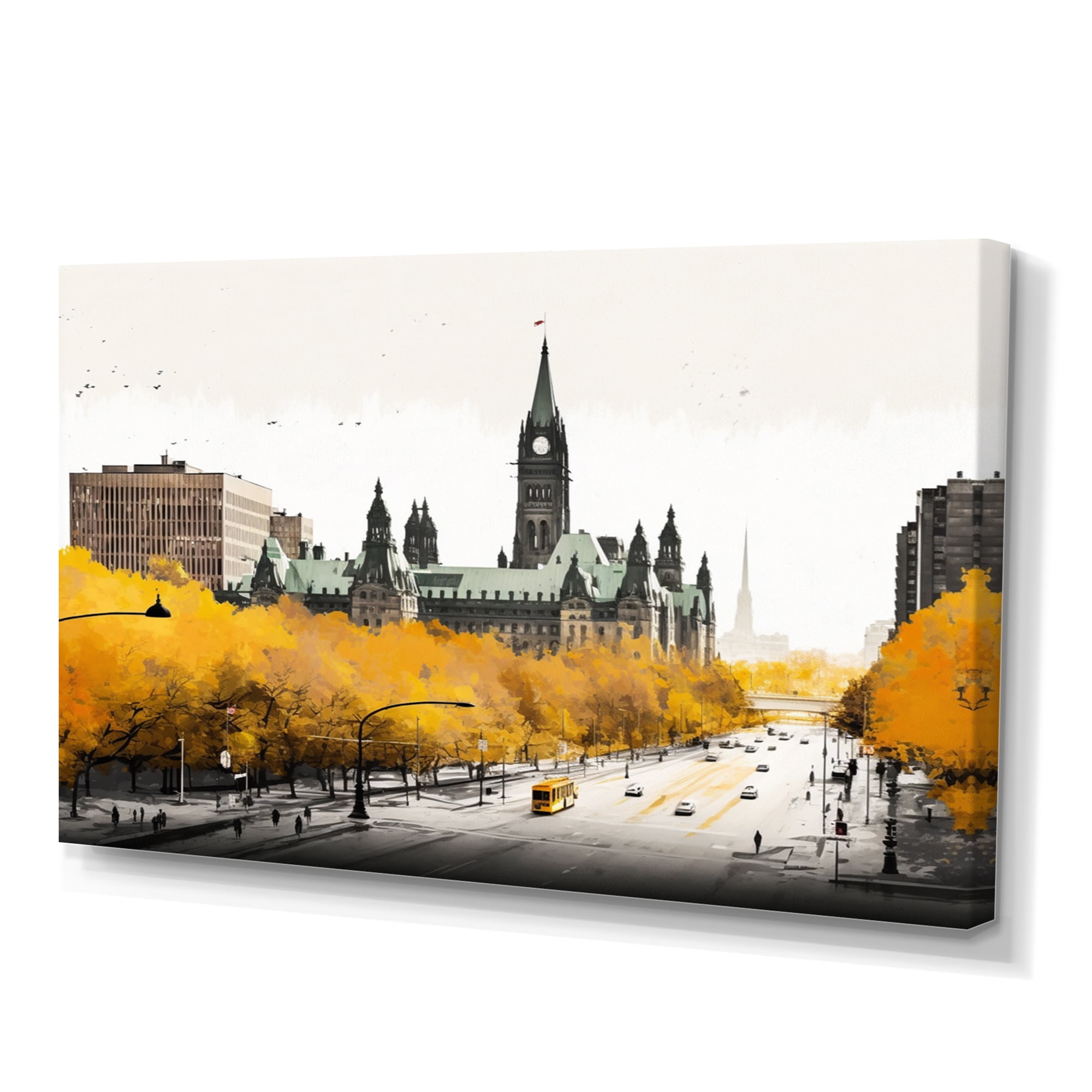 Designart Ottawa In The Fall II Canvas Wall Art