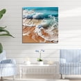 thumbnail image 1 of Designart "Overhead Seaside View Harmony" Beach Canvas Wall Art, 1 of 7