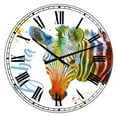 thumbnail image 1 of Designart Oversized Multicolor Analog Round Cottage Modern Wall Clocks, CLM25426-C23, 1 of 3