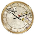 thumbnail image 1 of Designart Oversized Multicolor Analog Round Cottage Modern Wall Clocks, CLM25462-C23, 1 of 3