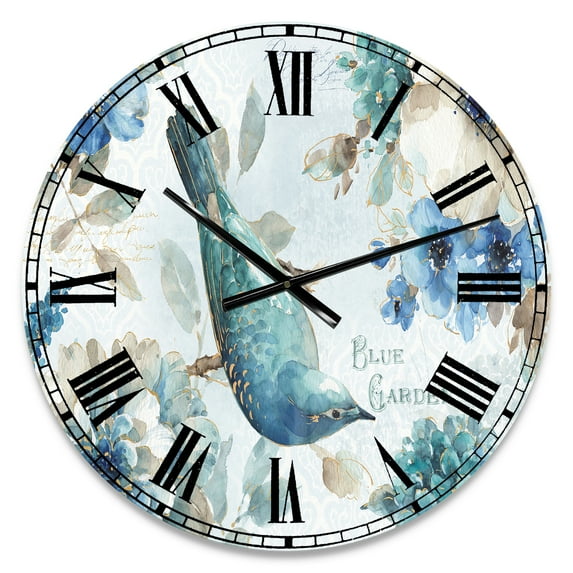 Designart Oversized Multicolor Analog Round Modern Traditional Wall Clocks, CLM30928-C23