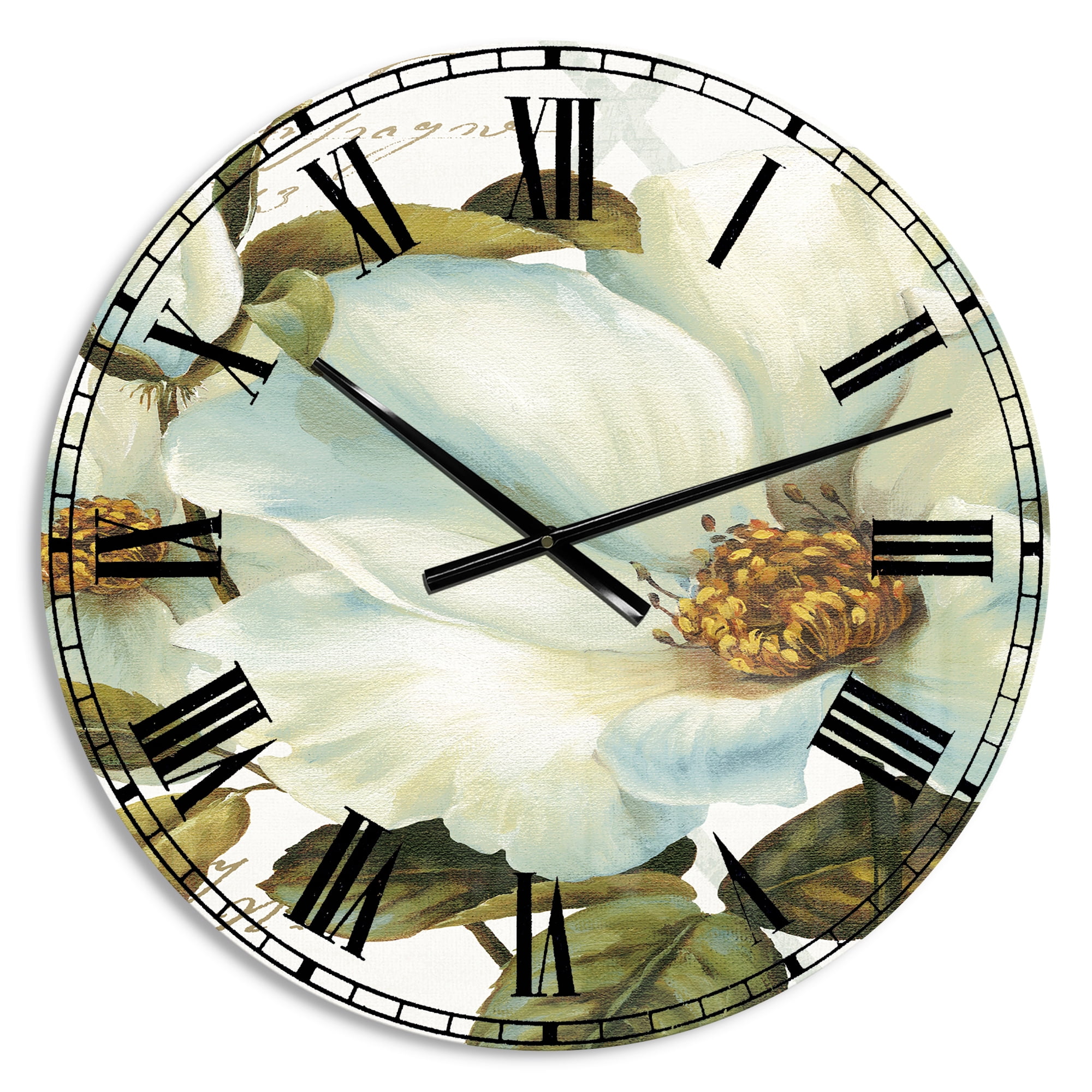 Designart Oversized Multicolor Analog Round Modern Traditional Wall Clocks, CLM30957-C23