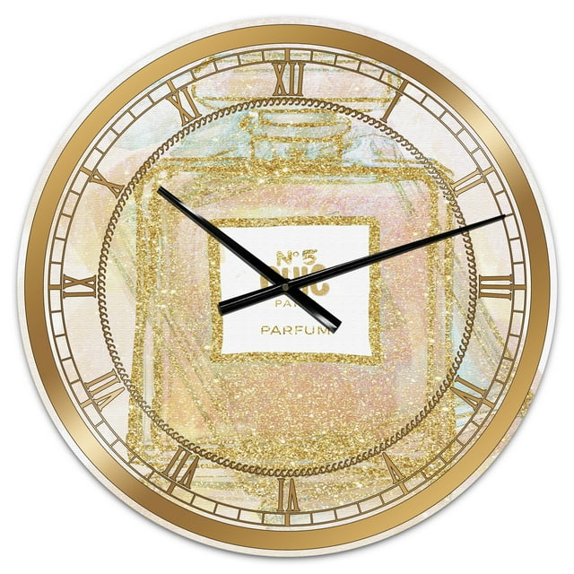 Designart Oversized Multicolor Analog Round Modern Wall Clocks, CLM25720-C23