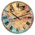 thumbnail image 1 of Designart Oversized Multicolor Analog Round Modern Wall Clocks, CLM25721-C23, 1 of 3