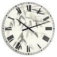 thumbnail image 1 of Designart Oversized Off-White Analog Round Cabin Lodge Modern Wall Clocks, CLM30593-C23, 1 of 3