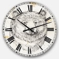 thumbnail image 1 of Designart Oversized Off-White Analog Round Modern Traditional Wall Clocks, CLM30977-C23, 1 of 3