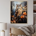 thumbnail image 1 of Designart "Overture of the Brown Owl III" Animals Floater Framed Canvas Print, 1 of 7